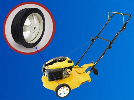 Ruedas para maquina de cortar cesped multifuncionales flexelo