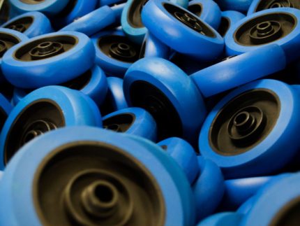 Rueda de caucho para uso industrial flexelo