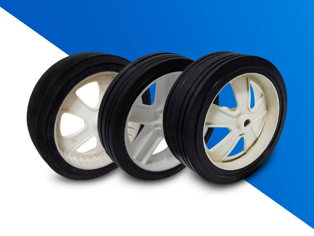 Ruedas para maquina de cortar cesped